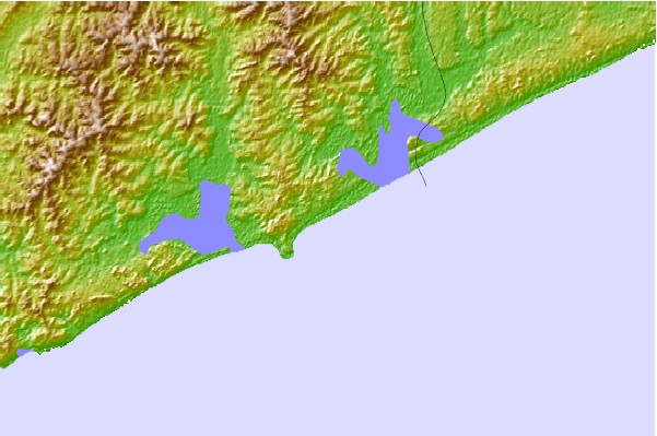 Surf spots located close to Jose Ignacio