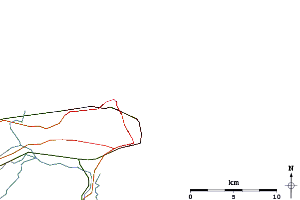 Roads and rivers around Joss Bay