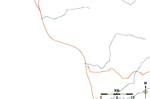 Roads and rivers around K-40