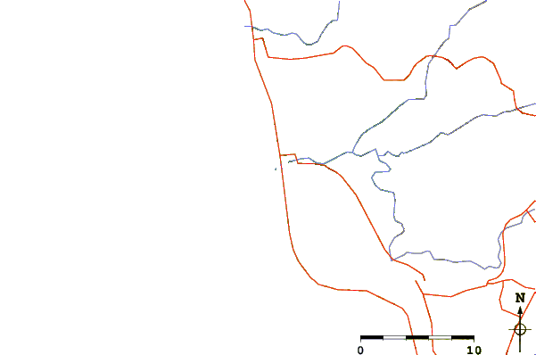 Roads and rivers around K-55 1/2
