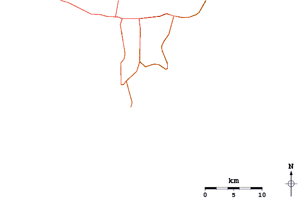 Roads and rivers around Kaalualu Point
