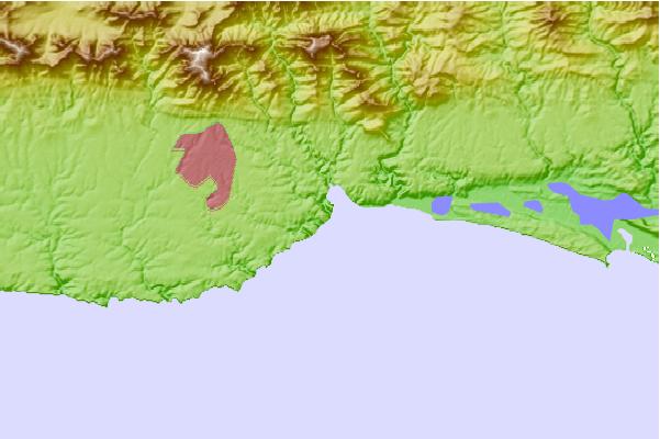Surf spots located close to Kaaimans River Mouth
