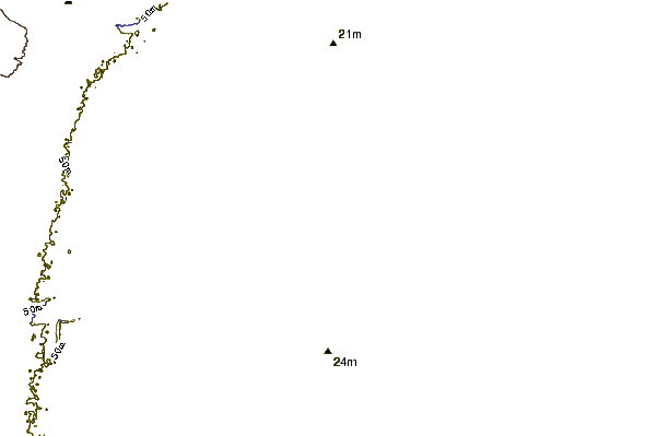 Shoreline around Kairaki Beach