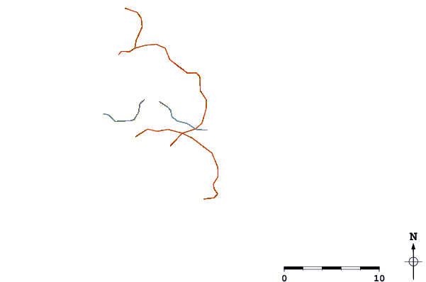Roads and rivers around Kaitoke Beach