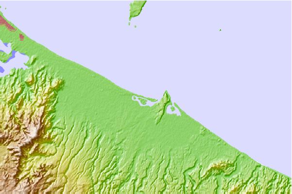 Surf spots located close to Kaituna Cut
