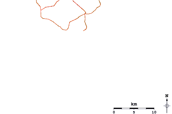 Roads and rivers around Kalamitsi