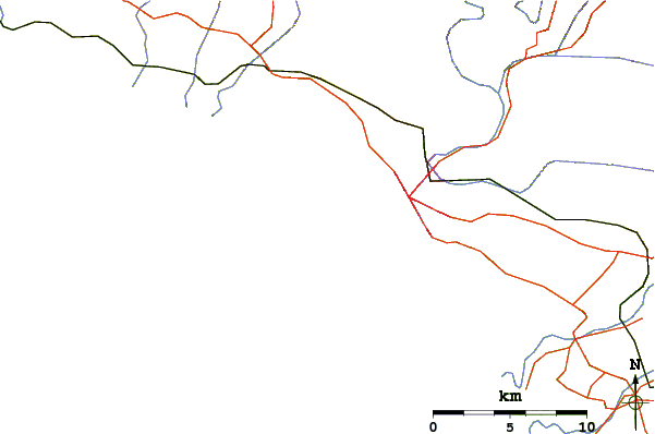 Roads and rivers around Karaka Street