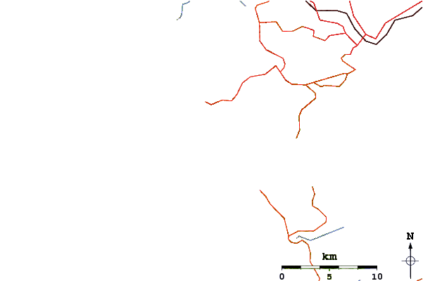 Roads and rivers around Karekare