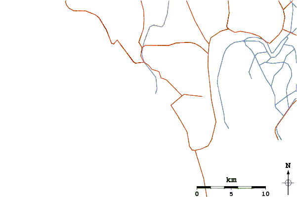 Roads and rivers around Kastrosikia