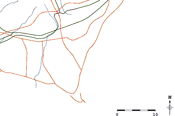 Roads and rivers around Katahama