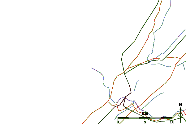 Roads and rivers around Katwijk aan Zee