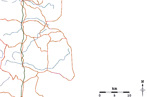 Roads and rivers around Kawana Beach