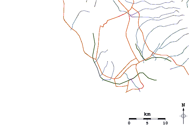 Roads and rivers around Keaulanas