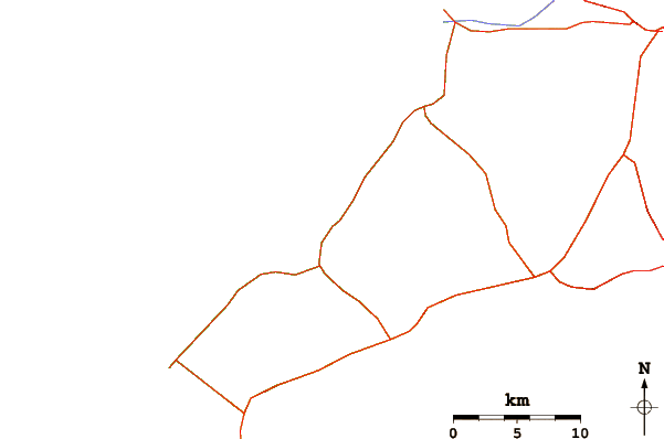 Roads and rivers around Keawaiki Bay