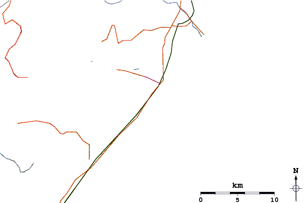 Roads and rivers around Kekerengu