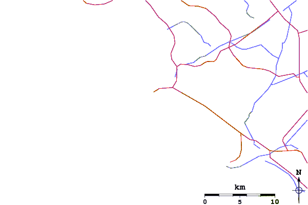 Roads and rivers around Kelps