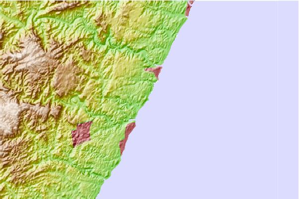 Surf spots located close to Kelso (Happy Wanderers)