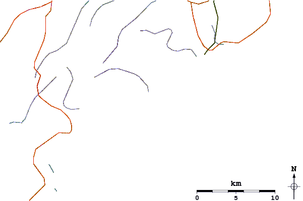 Roads and rivers around Kennington Cove