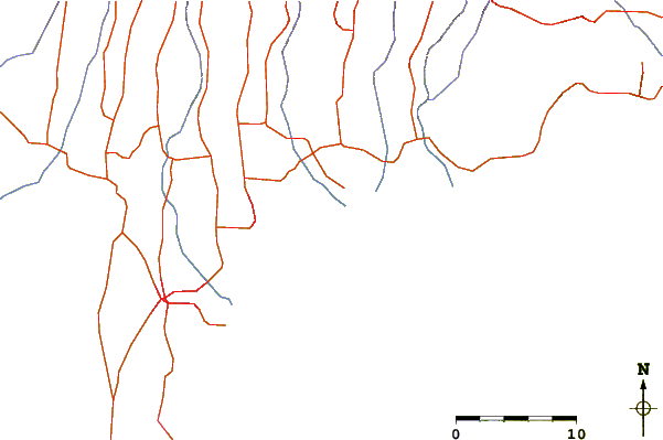 Roads and rivers around Keramas