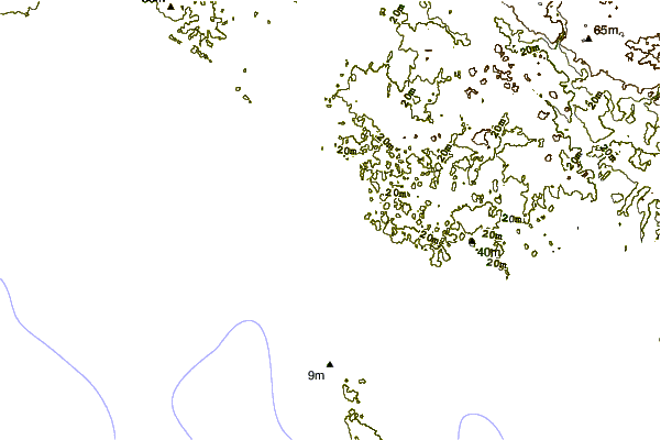 Shoreline around Kerhillio