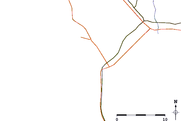 Roads and rivers around Kerhillio