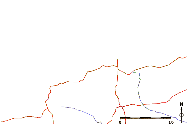 Roads and rivers around Kerlouan