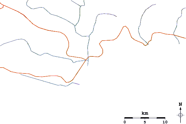 Roads and rivers around Keurbooms