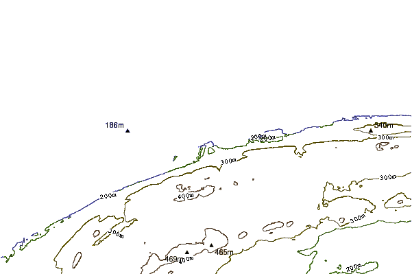 Shoreline around Keweenaw Peninsula