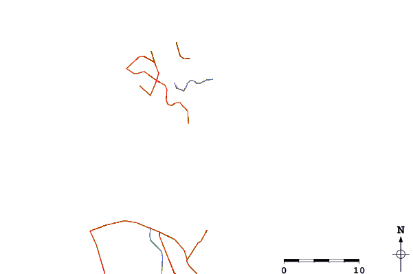 Roads and rivers around Kho Phan-Ngan - Haad Rin