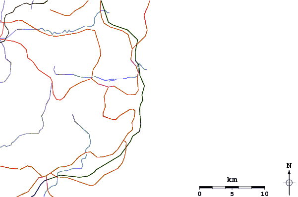 Roads and rivers around Kiama Wedge