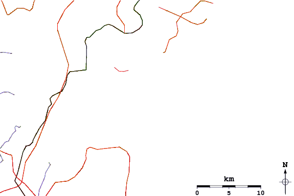 Roads and rivers around Kiddies Corner