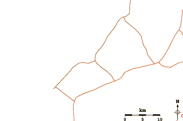 Roads and rivers around Kiholo Bay
