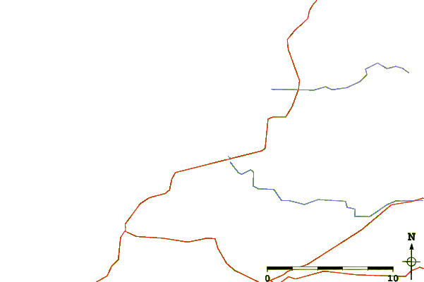 Roads and rivers around Killard