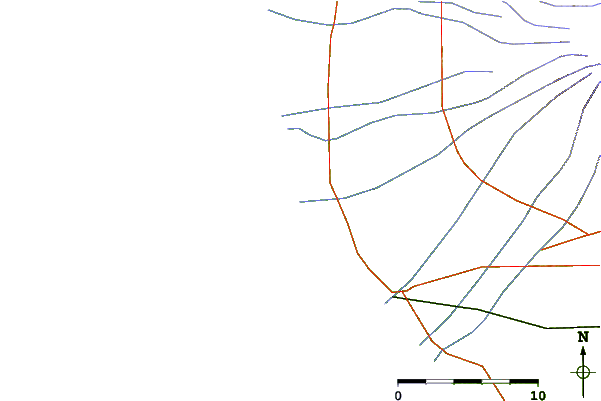 Roads and rivers around Kina Road