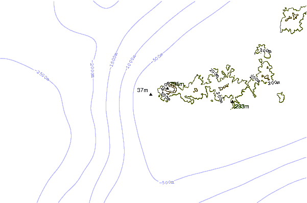 Shoreline around King Kong Left