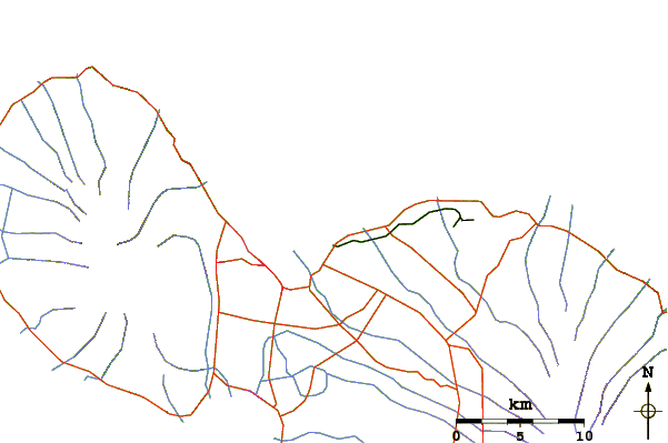 Roads and rivers around Kings Reef