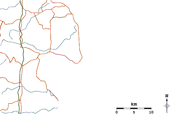 Roads and rivers around Kings Beach