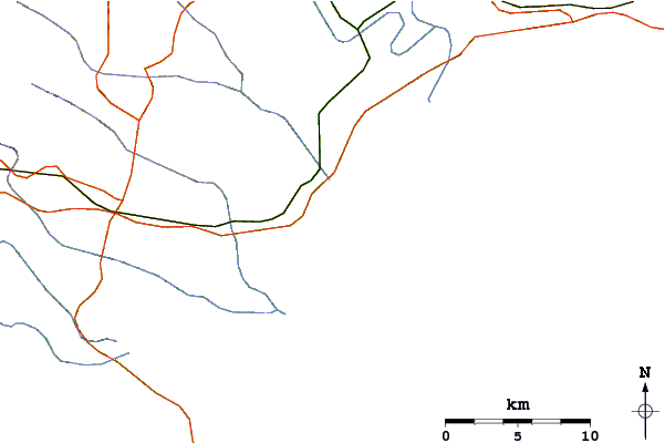 Roads and rivers around Kitchen Windows