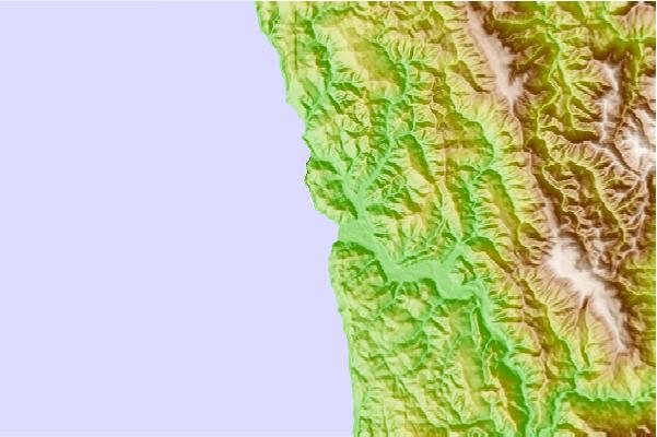 Surf breaks located close to Klamath Rivermouth