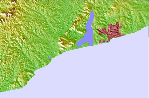 Surf spots located close to Kokrobite