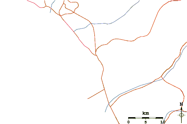 Roads and rivers around Kon Tiki