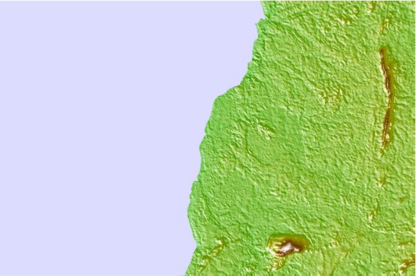 Surf spots located close to Kribi