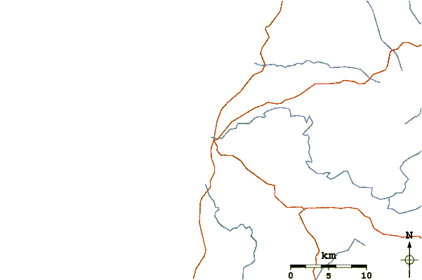 Roads and rivers around Kribi
