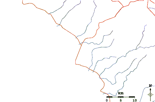 Roads and rivers around Krui
