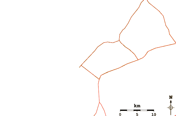 Roads and rivers around Kua Bay
