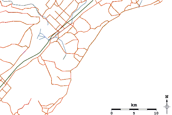Roads and rivers around Dunedin - Kuri Bush