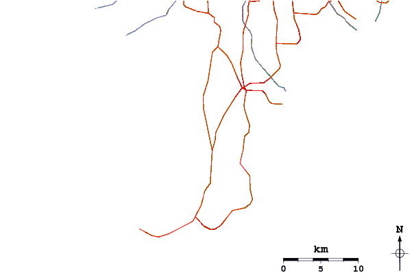 Roads and rivers around Kuta Beach
