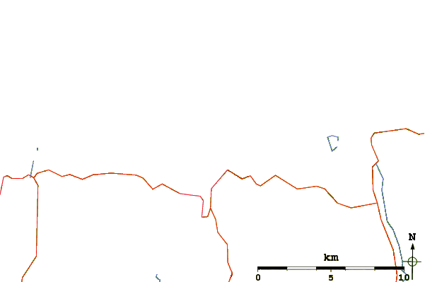 Roads and rivers around Kyle of Tongue