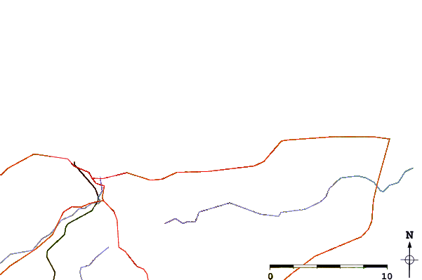 Roads and rivers around Anse du Brick