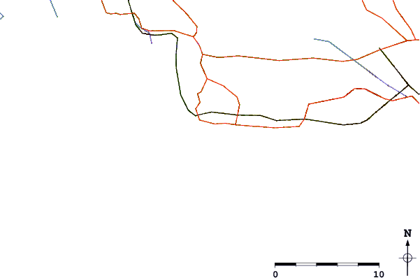 Roads and rivers around L'Arquet